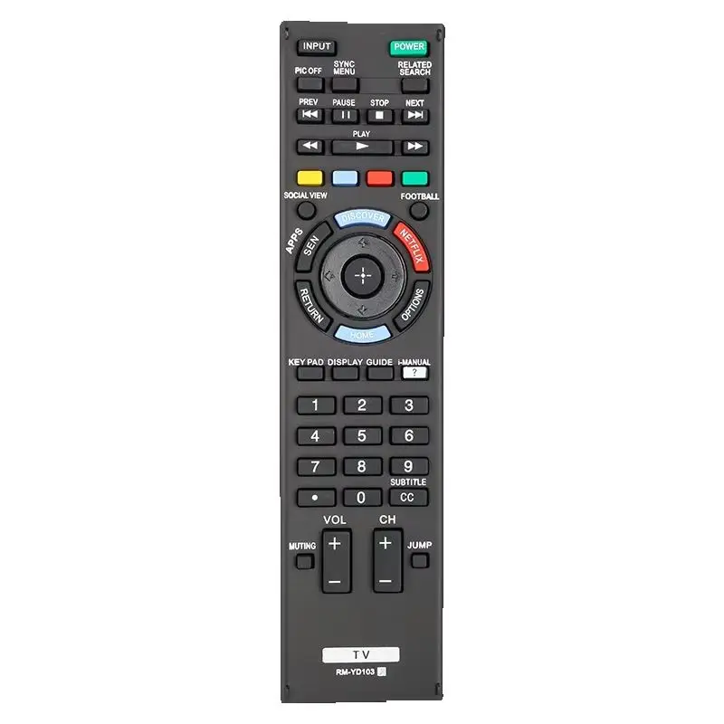 Control Remoto RM-YD103 Compatible con Televisores Sony KDL-32W700B KDL-60W630B XBR-55X800B KDL-50W829B KDL32W700B KDL-40W580B KDL40W580