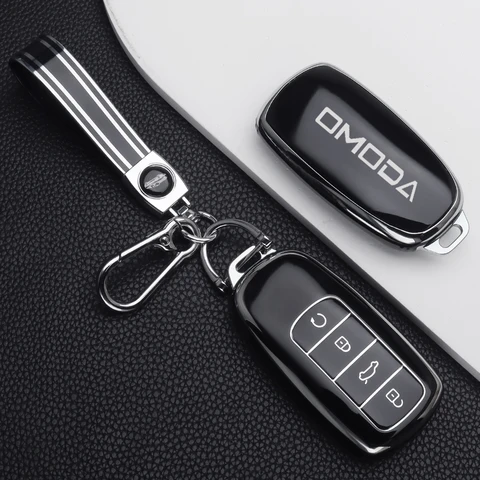 Мягкий чехол из ТПУ для автомобильного ключа Chery Omoda C5 E5 C9 Omoda 5 9 EV PHEV 2024 2025 Чехол для дистанционного ключа Брелок Автомобильные аксессуары