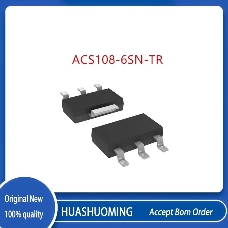 10 Buah/Lot ACS108-6SN-TR ACS108-6SN ACS108-6S ACS108 108-6S 0,8A 600V LM317EMP LM317 N01A SOT-223