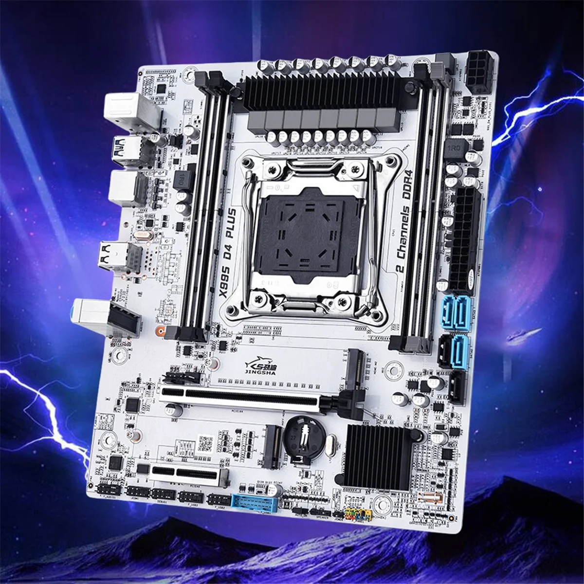 X99S D4 PLUS Computer Motherboard 4XDDR4 LGA2011-3 USB3.0/2.0 SATA 3.0/2.0 Supports M.2 NVME/NGFF Gigabit Network Card