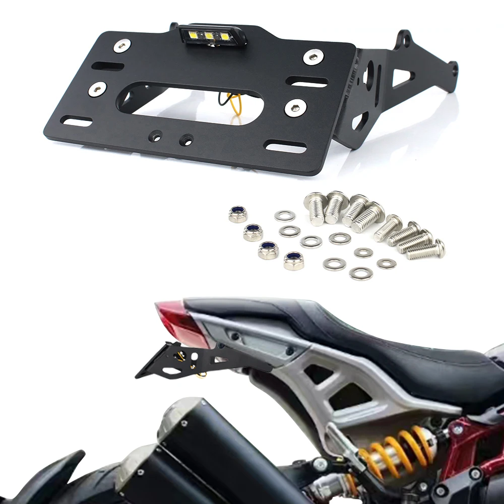 Fit For Indian FTR 1200 2019-2024 FTR1200 Rally/S Motorcycle License Plate Holder Bracket Rear Tail Tidy Fender Eliminator Kit