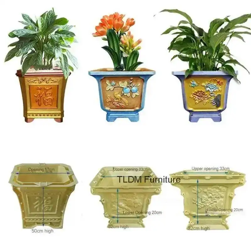 

Cement Ins European Thickened Mold Plastic Garden Flower Bonsai Pot Model Large Concrete Mold Home DIY Making Flower Pot Tool