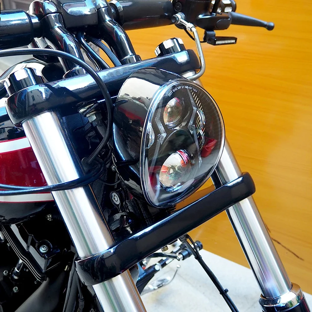 DOT LED Headlight Headlamp For Harley Breakout FXBR FXBRS 2018 2019 2020 2021 2022 2023 2024 Motorcycle Light Lamp DRL