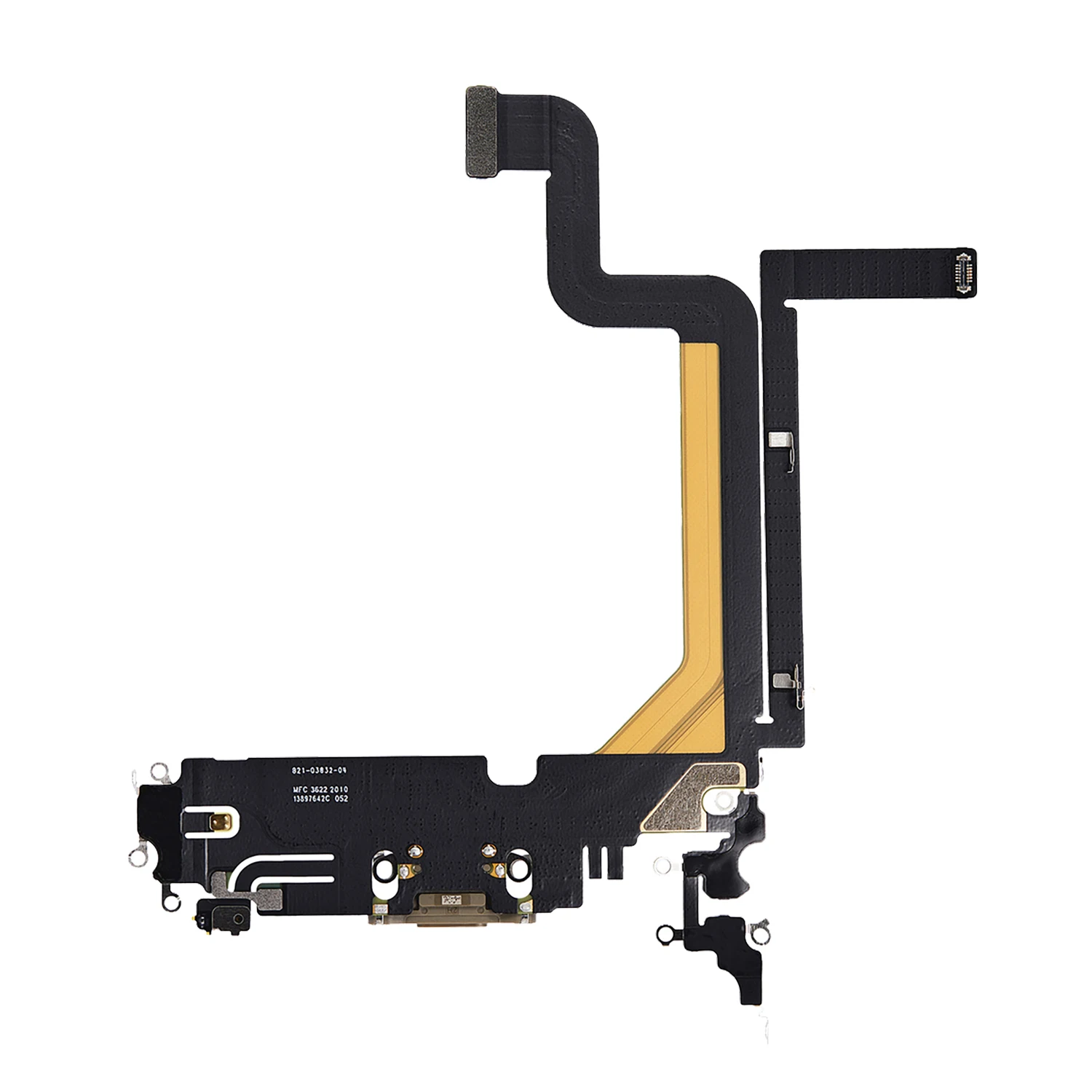 Charging Port Flex Cable for iPhone 14 Pro Max (A2651, A2893, A2896, A2895, A2894), Without Repair Assembly