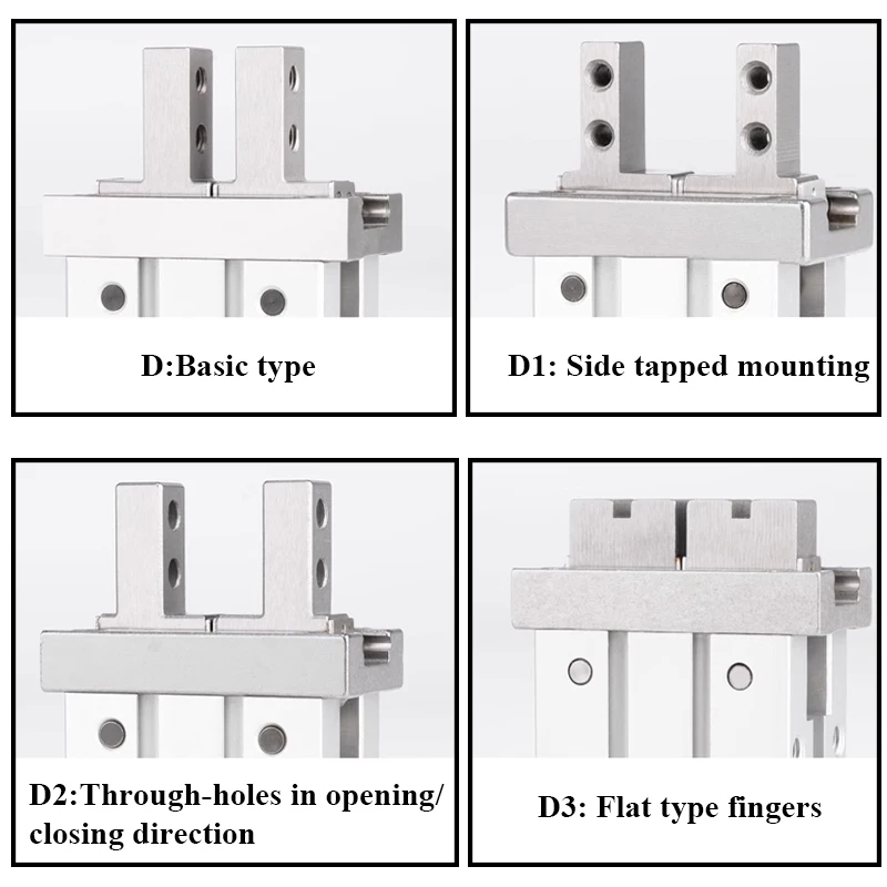 MHZ2 10D 16D 20D 25D 32D 40D MHZ2-6S MHZ2-10C Double Single Acting Pneumatic Cylinder Parallel Air Gripper