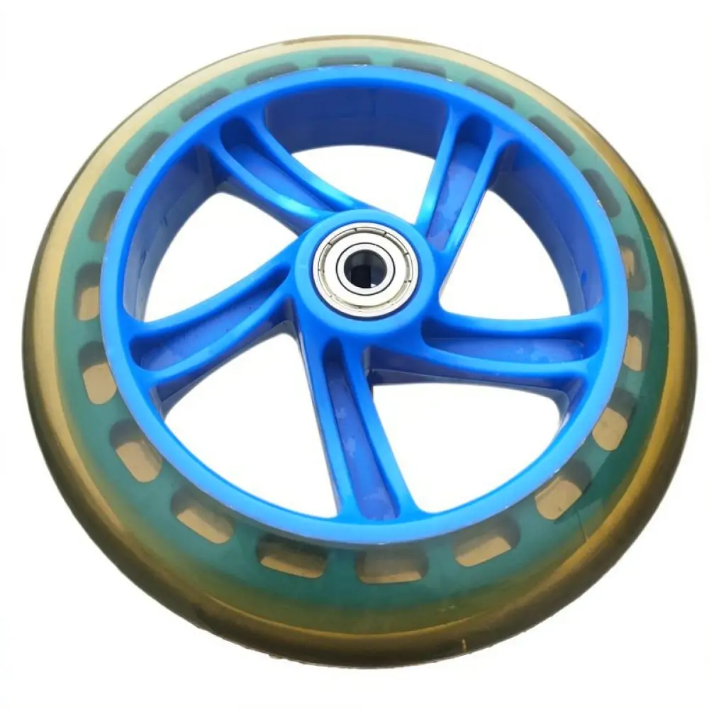 Replacement PU Wheels For Scooter Roller Skates Stroller Durable Silent Shock Absorption Smooth Glide Outdoor Sport Gear