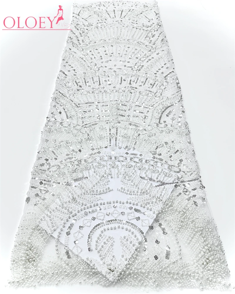 

OLOEY африканская кружевная ткань для жениха с блестками, французская сетка, высокое качество для нигерийских свадебных платьев невесты