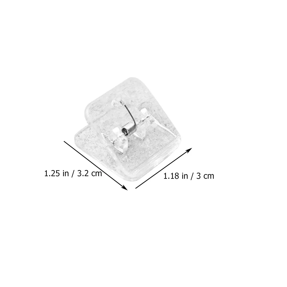 

12 Pcs Square Folder Plastic Paper Clips Bill Clamps for Teacher Students File ganizer Stationery Premium Quality Multipurpose