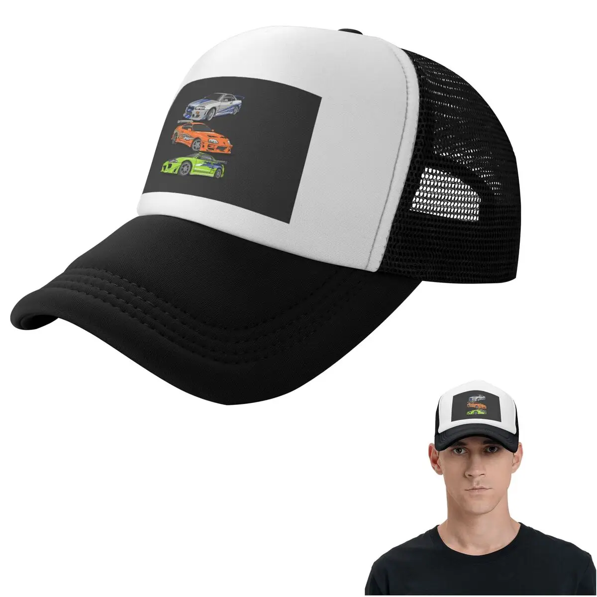 Movie Fast And Furious Brian O'connor Cap Casual Mesh Baseball Caps Adjustable Hat Hip Hop Summer Unisex Baseball Hats