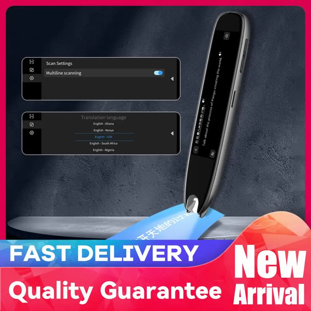 

Translation Pen 142 Languages Smart Voice Translator Device Online/Offline Modes Reading Pen Translator Pen for Teacher Student