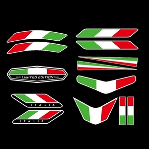 Italienischer Emblem Aufkleber der italienischen Flagge, Emblemdekoration, Autozubehör, Motorrad, Fahrrad, LKW, 13PCs 9 Hauptaufkleber der Verkaufsland - №8