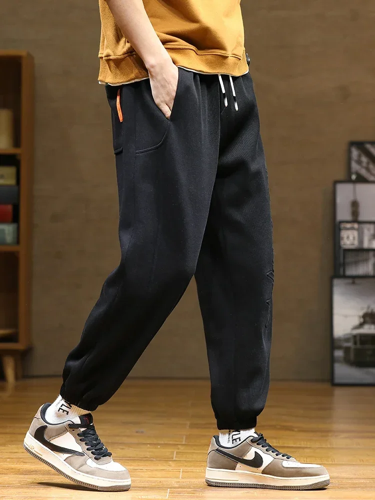 New Men\'s Sweatpants Jogging Pants Fashion Letters Hip Hop Street Pants Men\'s Casual Cotton Slacks 8XL  Joggers Men  Tracksuits