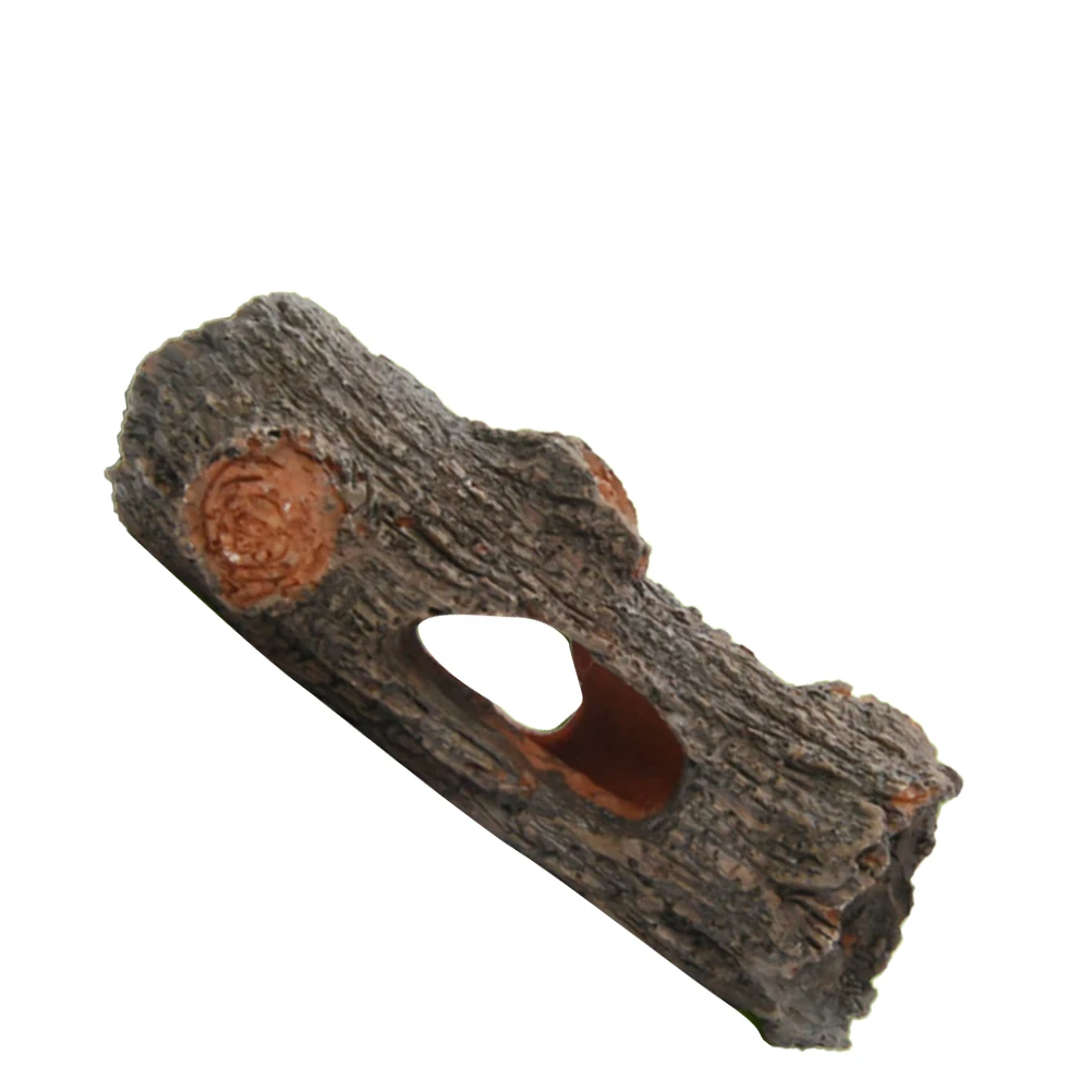 

Resin Aquarium Tree Trunk Decoration Safe for Small Pets Perfect Shelter Betta Fish Guppies L scape nament