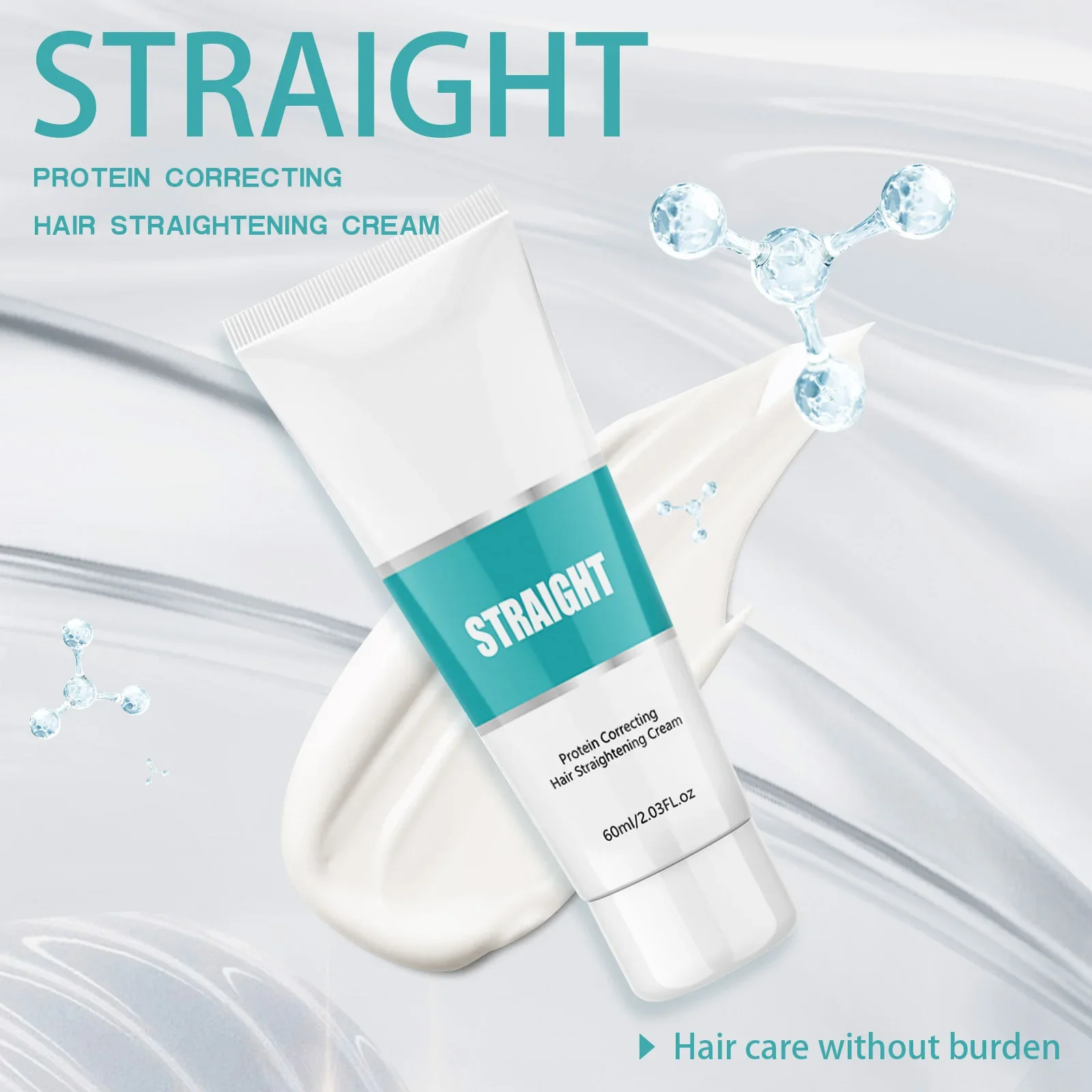 كريم استقامة البروتين 60 مللي علاج بلسم الشعر تنعيم الشعر المجعد التالف إصلاح سبليت ينتهي الكولاجين المخصب