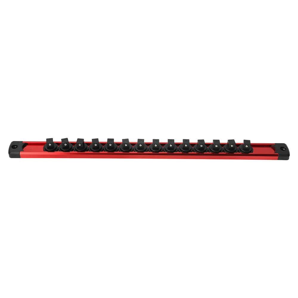1 Stück 360 ° Schwenkbarer magnetischer Steckdosen-Organizer, 1/4 3/8 1/2 Zoll, Steckdosen-Clip, Schienenhalter, Steckdosen-Rack-Tablett, Handwerkzeuge, Blau, Rot ﻿ – Detail 24