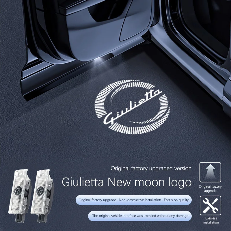 LED Car Door Interior Welcome Ghost Shadow Warning Light For Alfa Romeo Giulietta Car Accessories
