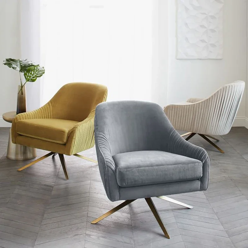 أثاث وحدات إسكندنافية كرسي غرفة معيشة فردي وردي كرسي أريكة لغرفة المعيشة الترفيهية الحديثة #3