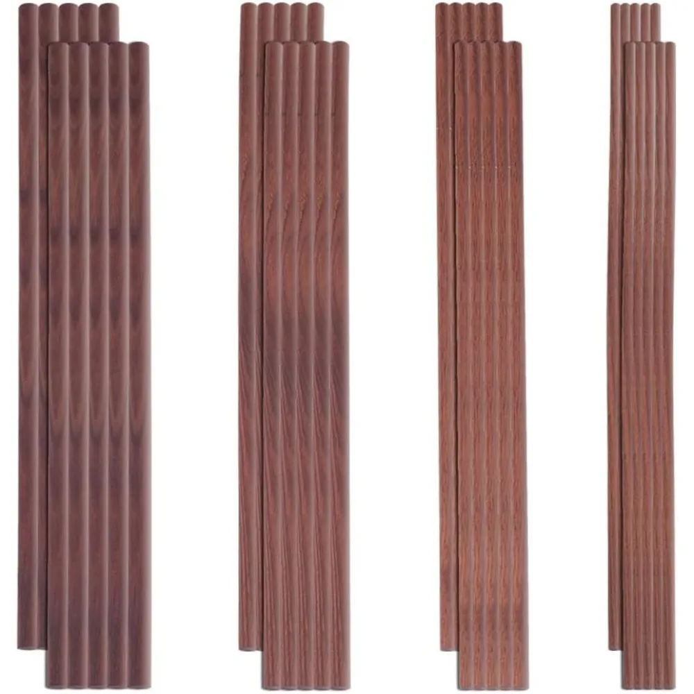 32Pcs 4 Size Walnut Dowel Rods 6 Inch Long Dowel Rods Wood Sticks 2.7/4/4.5/5.8mm Dia Unfinished Round Sticks Wooden Carving