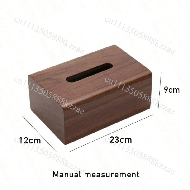 Walnut Tissue Box Living Room Solid Wood Paper Box Table Desktop Storage Box Bathroom Decoration Tissue Case Home Accessories