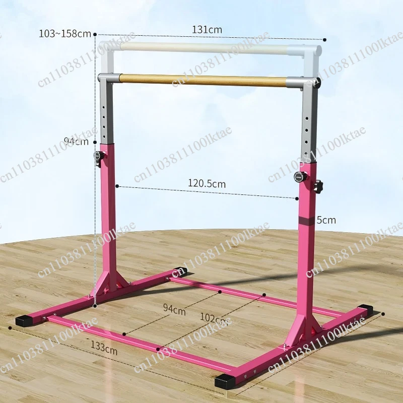 Mini Kids Home Gymnastics Bar Adjustable Height Indoor Junior Training Horizontal Bar