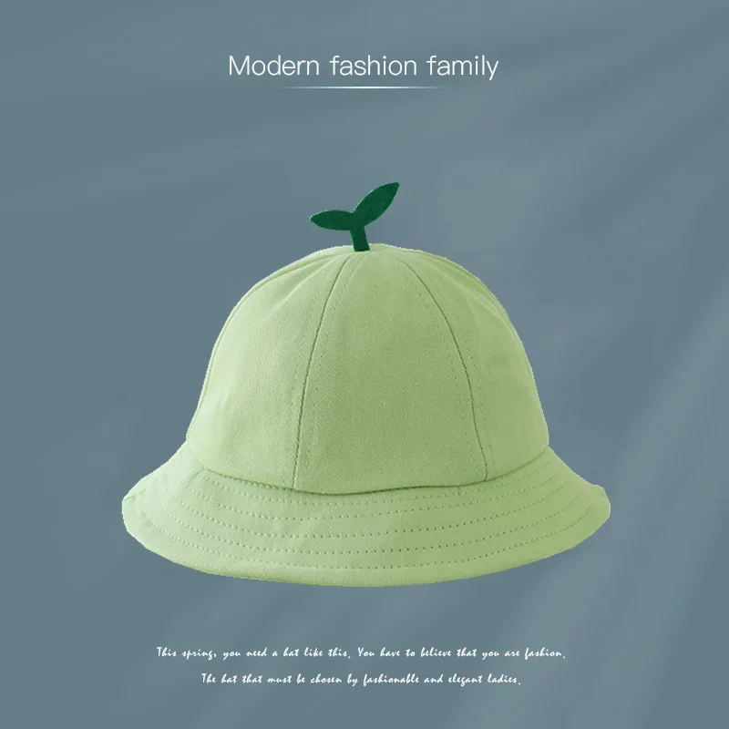 Sprout Hat Grass Children Bucket Hat New Children Hat Sunscreen Sun Hat 2023 Summer Baby Fisherman Hat