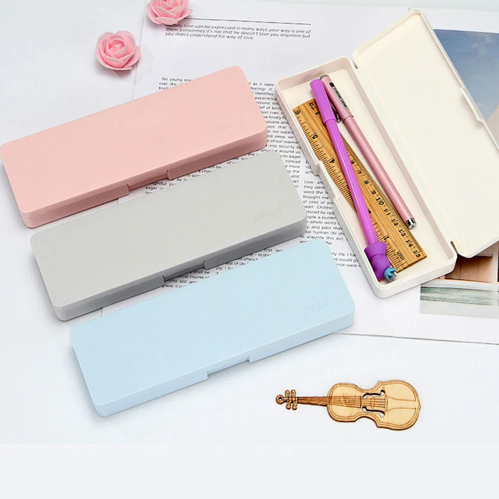 Scatole per matite in plastica creative salvaspazio per studenti e impiegati