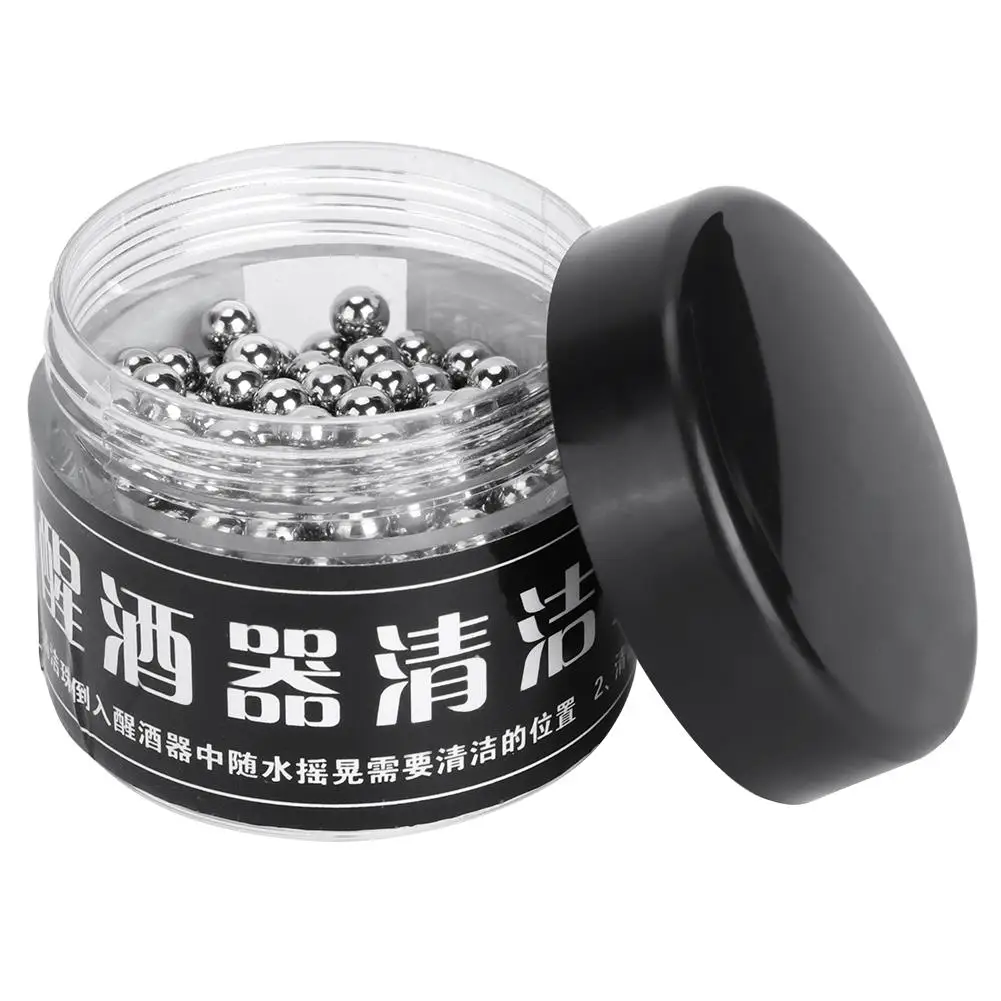 

Stainless Steel Cleaning Beads for Decanter Cup Bottle Wine Stains Removal Effective Cleaning Tool