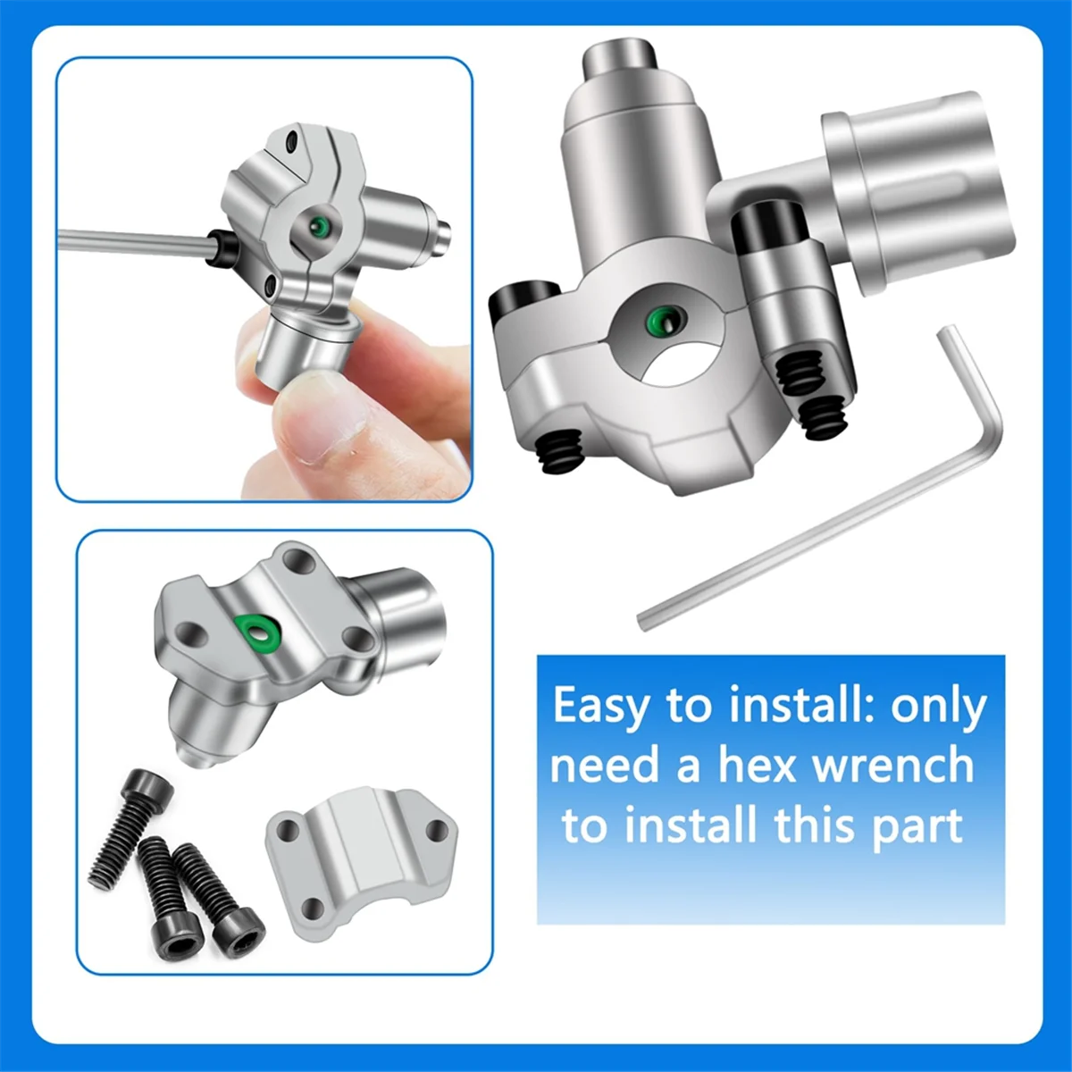 SAF kit katup tindik, 10 Pak BPV-31 dapat disesuaikan untuk AC HVAC 1/4 inci, 5/16 inci, 3/8 inci