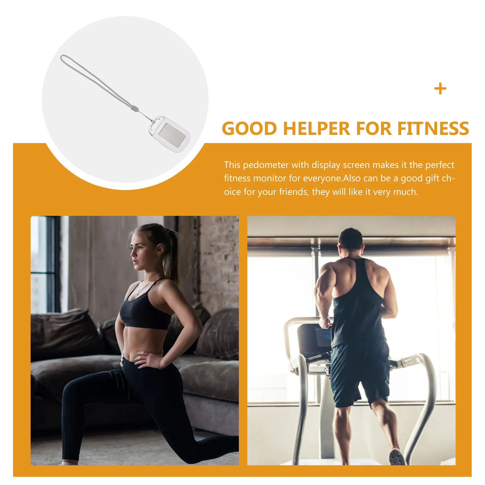 Pedometer 3D Digital Walking Calorie Tracker Mini Electronic Intelligent Traveler Fitness Monitor Multi-Function Step for Sport