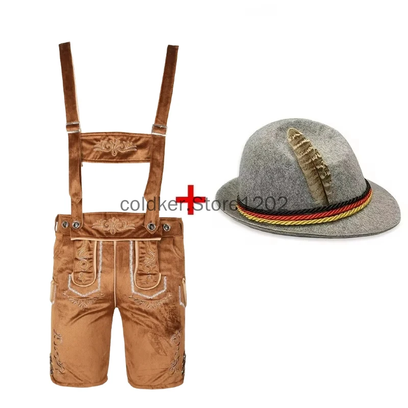 

Мужской немецкий баварский костюм Октоберфеста, пивной костюм, шляпа для взрослых, Хэллоуин и фестиваль пива