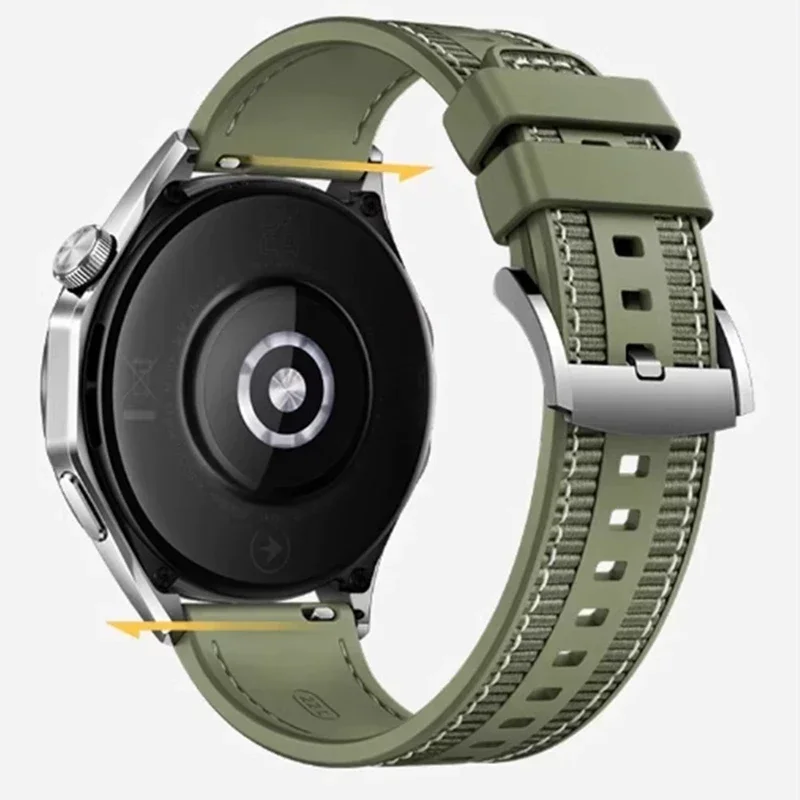 22 mm Nylon-Silikonarmband für Huawei Watch GT 4 46 mm Ersatzarmband GT2 Pro GT2e GT 3 Pro GT3 SE Offizielles Armbandgürtel