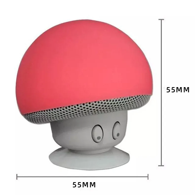 Mini Bluetooth Speakers Wireless Mushroom Design Portable Speaker Small Stereo Waterproof Suction Cup Phone Holder мини колонки - Image 6