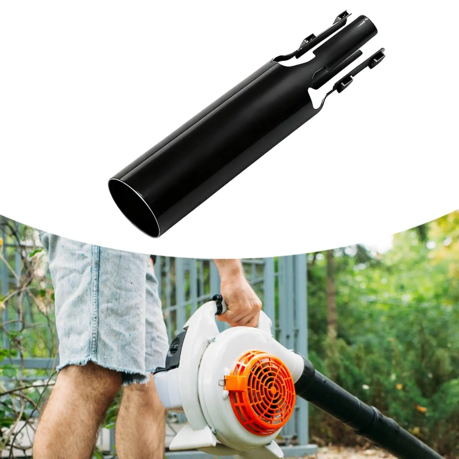 Leaf Blower Booster Fitting Multifunctional Insert on Extension Attachment Enhancer for Porch Home Garden Garage Lawn Care