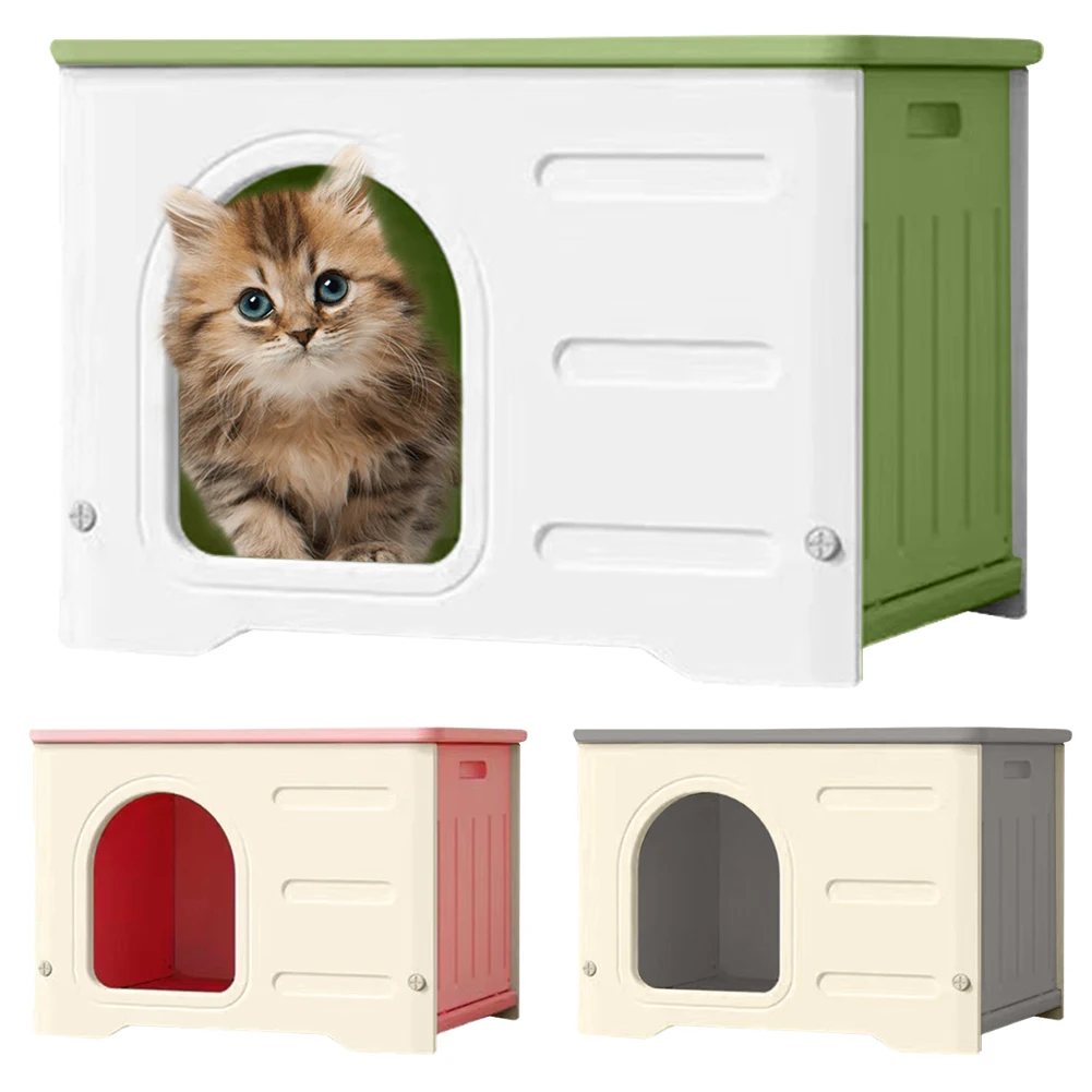 Outdoor Cats Dogs Shelter Windproof Rainproof Universal Shelter Stray Four Seasons Cat Dog House Waterproof Pet Shelter