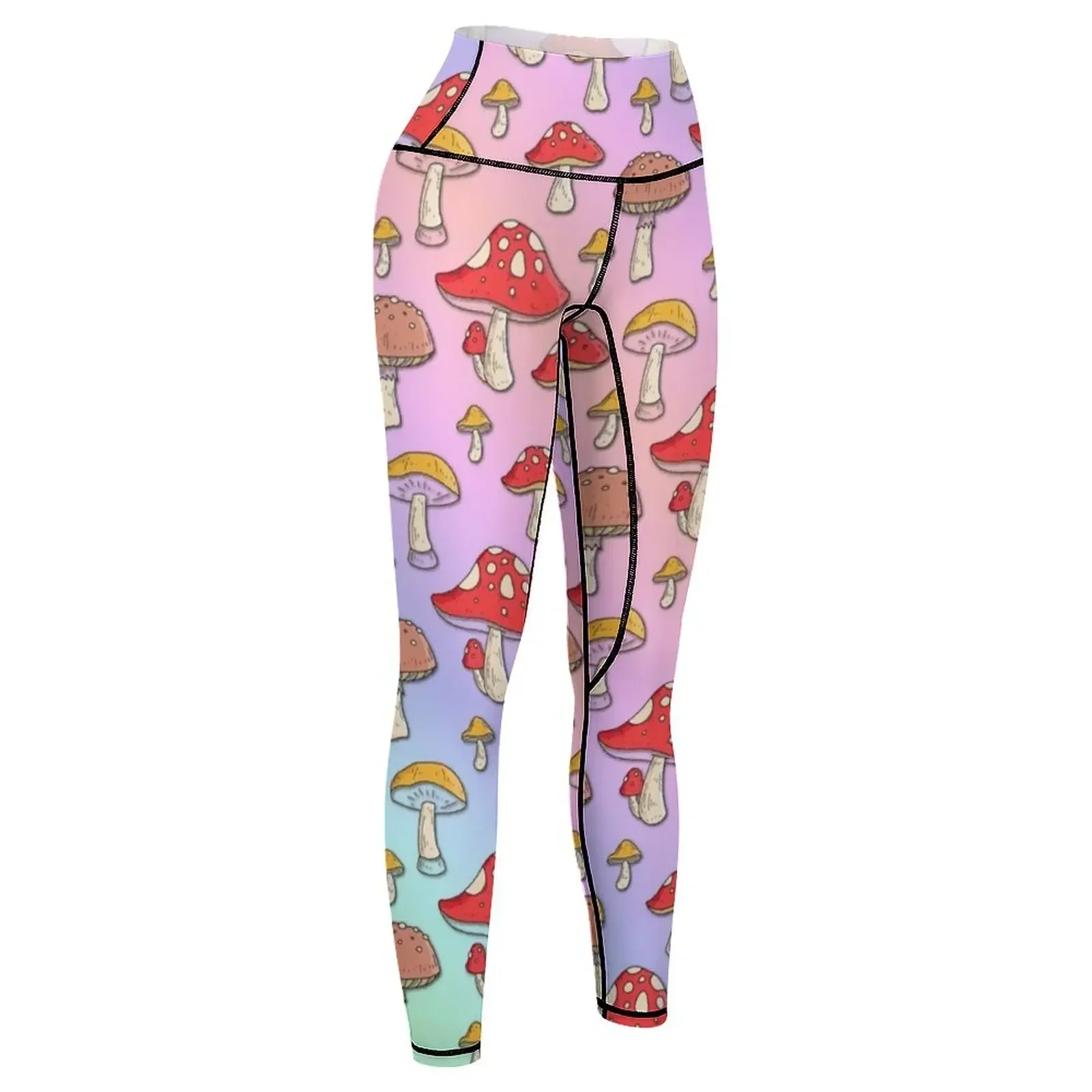 Holographic Mushroom All Over Print Leggings workout shorts Women's tights Legging sport Womens Leggings