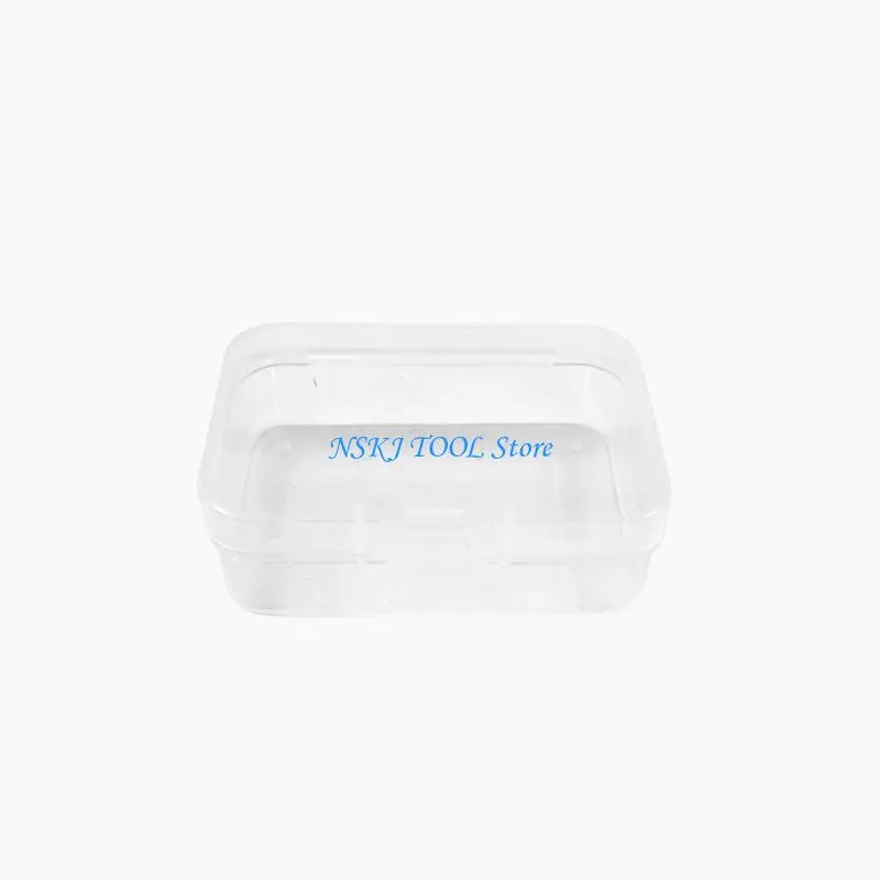 L8RC Pack Of 10 Small Clear Storage Boxes With Lock Lids For Jewelry Beads Office Supplies And Craft Organizing