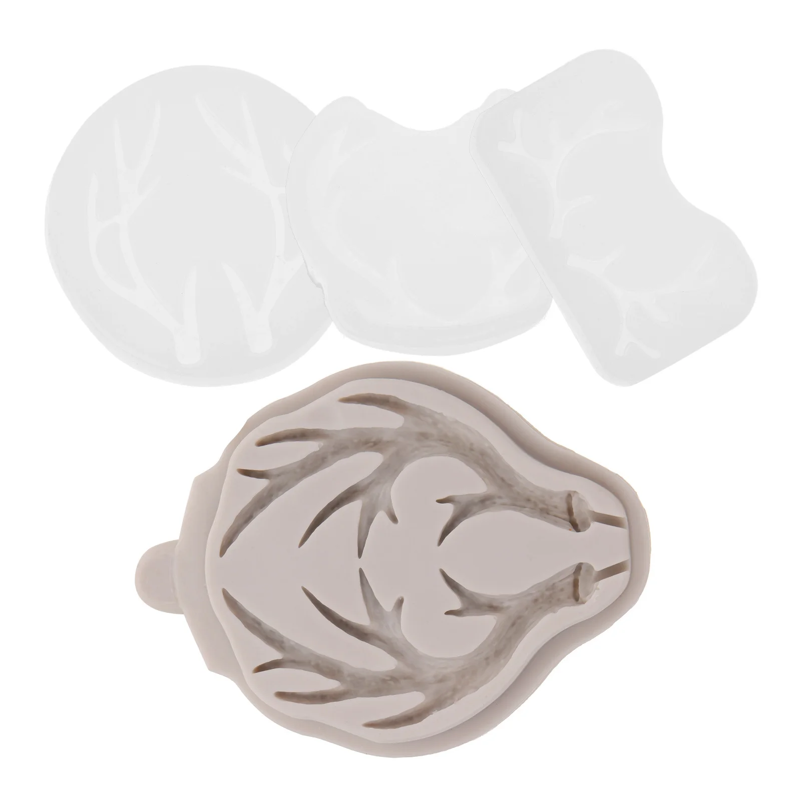 แม่พิมพ์ซิลิโคนรูปกวาง 4 ชิ้น สำหรับงาน DIY ทำเครื่องประดับ เรซิ่นอีพ็อกซี่ จี้ พวงกุญแจ สร้อยคอ ตกแต่งผนัง งานศิลปะรูปกวาง