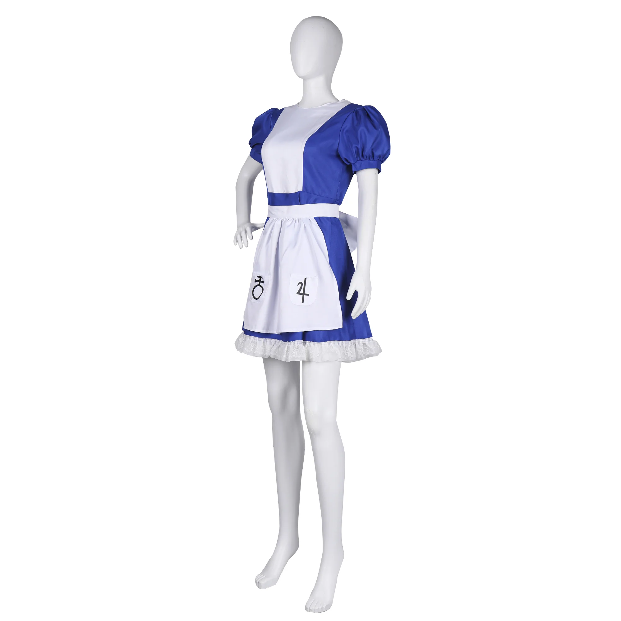 Game Alice Madness Returns Alice Cosplay Costume Princess Dress Maid Dress For Women Girls Halloween Suit Accessory