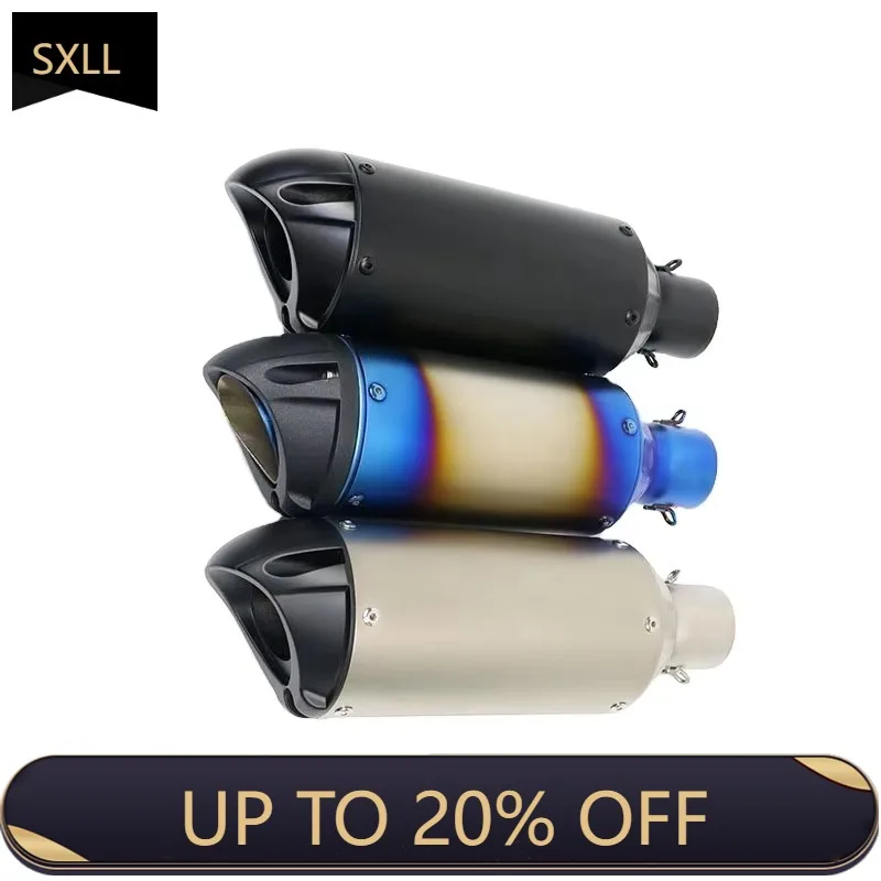 

SXLL Motorcycle exhaust muffler CBR CB400 CB600 CBR600 CBR1000 990 Duke ER6N ER6R YZF600 TTR