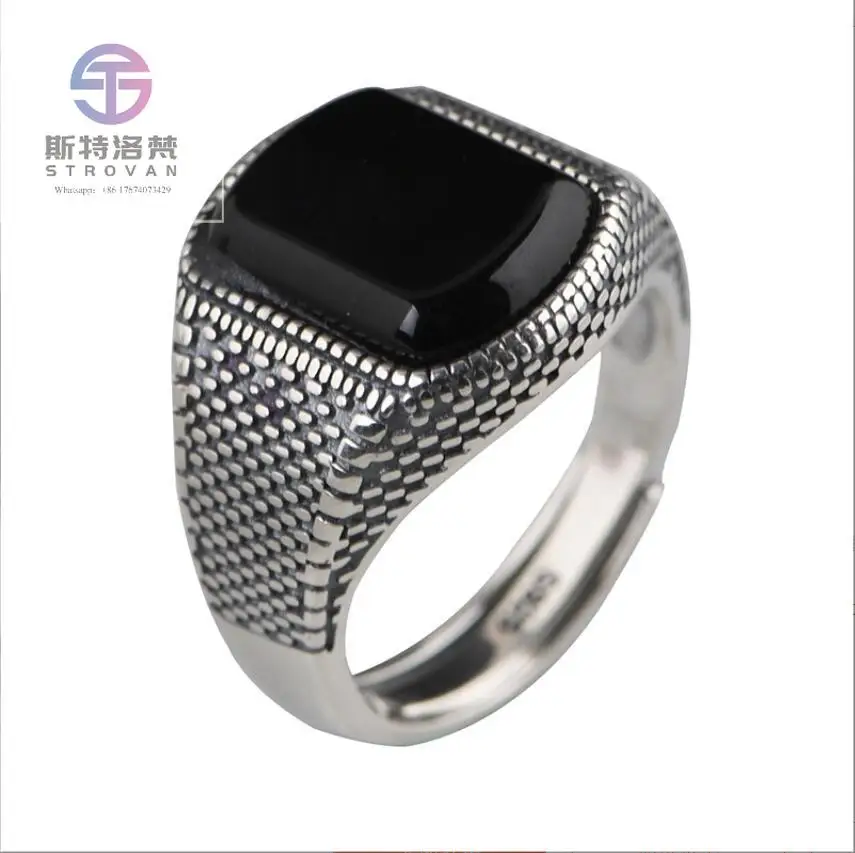 

New Design Silver 925 Ottoman Tugra Turkish Men Ring Wholesale