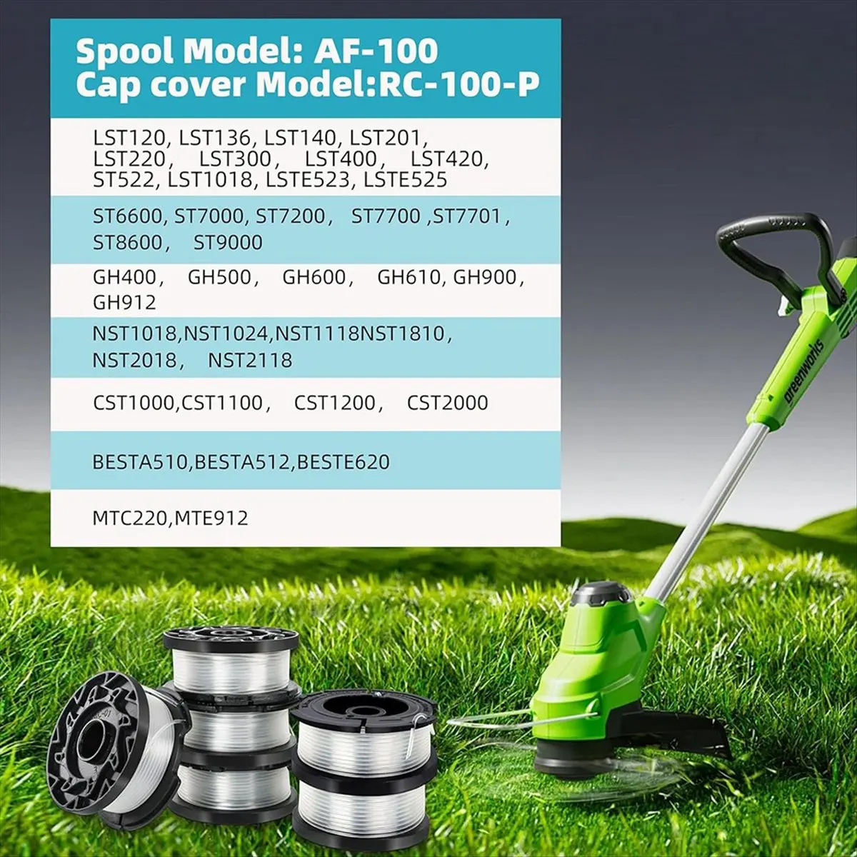 String Trimmer Line for AF-100 String Trimmer Replacement Spool Trimmer Line Replacement Spool