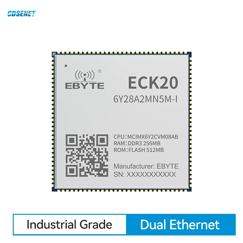 iMX6ULL Linux Core Board Industrial/Commercial Grade CDSENET ECK20 NXP MPU LCD Dual Ethernet Low Power 256/512M DDR3 512M/8GB