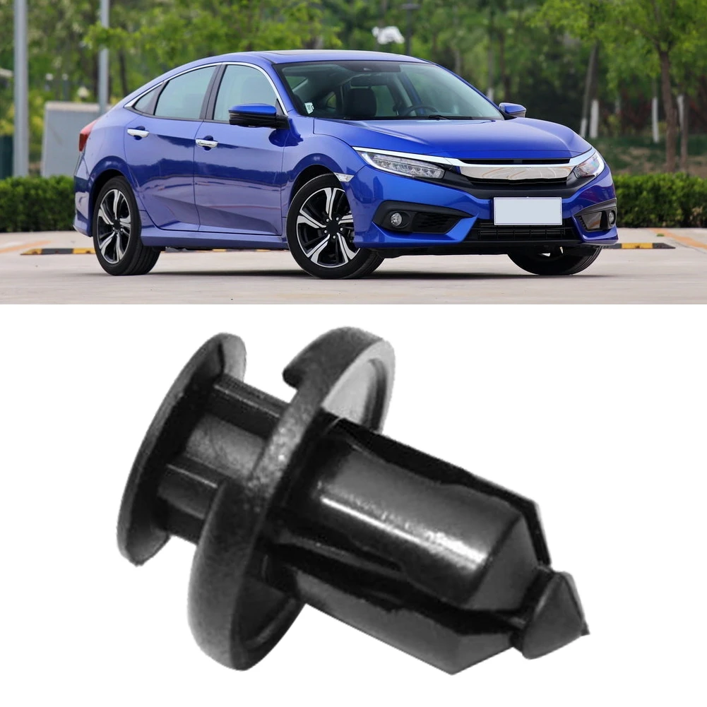 50pcs Front And Rear Guard Car Body/Bumper Clip Buckle Rivet Retainer Trim Moulding For Honda