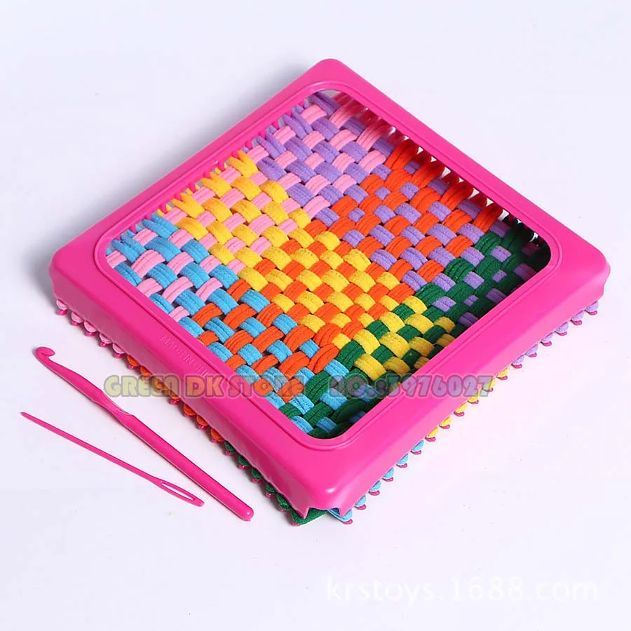 192ชิ้น Loom Potholder ลูปทอผ้า Loom ลูปทอผ้าหัตถกรรมลูปหลายสีสำหรับ DIY หัตถกรรม DIY Craft Kit