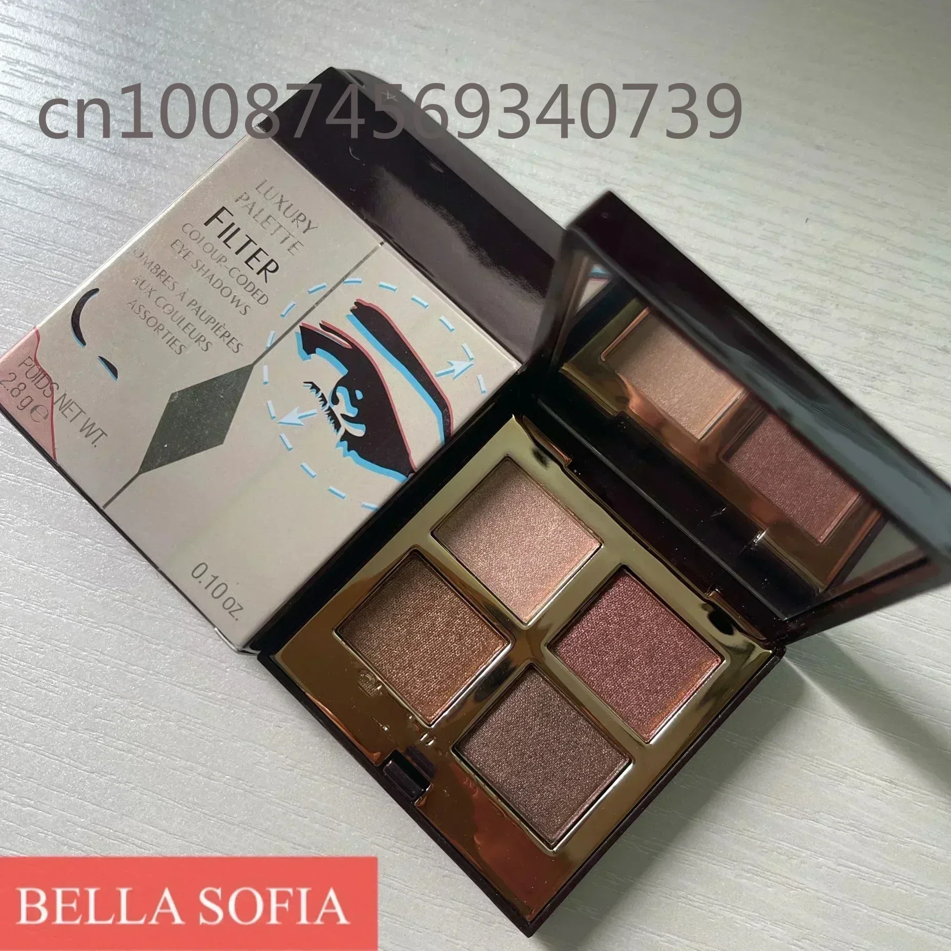 BUENO 4 colores PILLOW TALK EYESHADOW Maquillaje Sombra de ojos 2.8g Herramienta de maquillaje