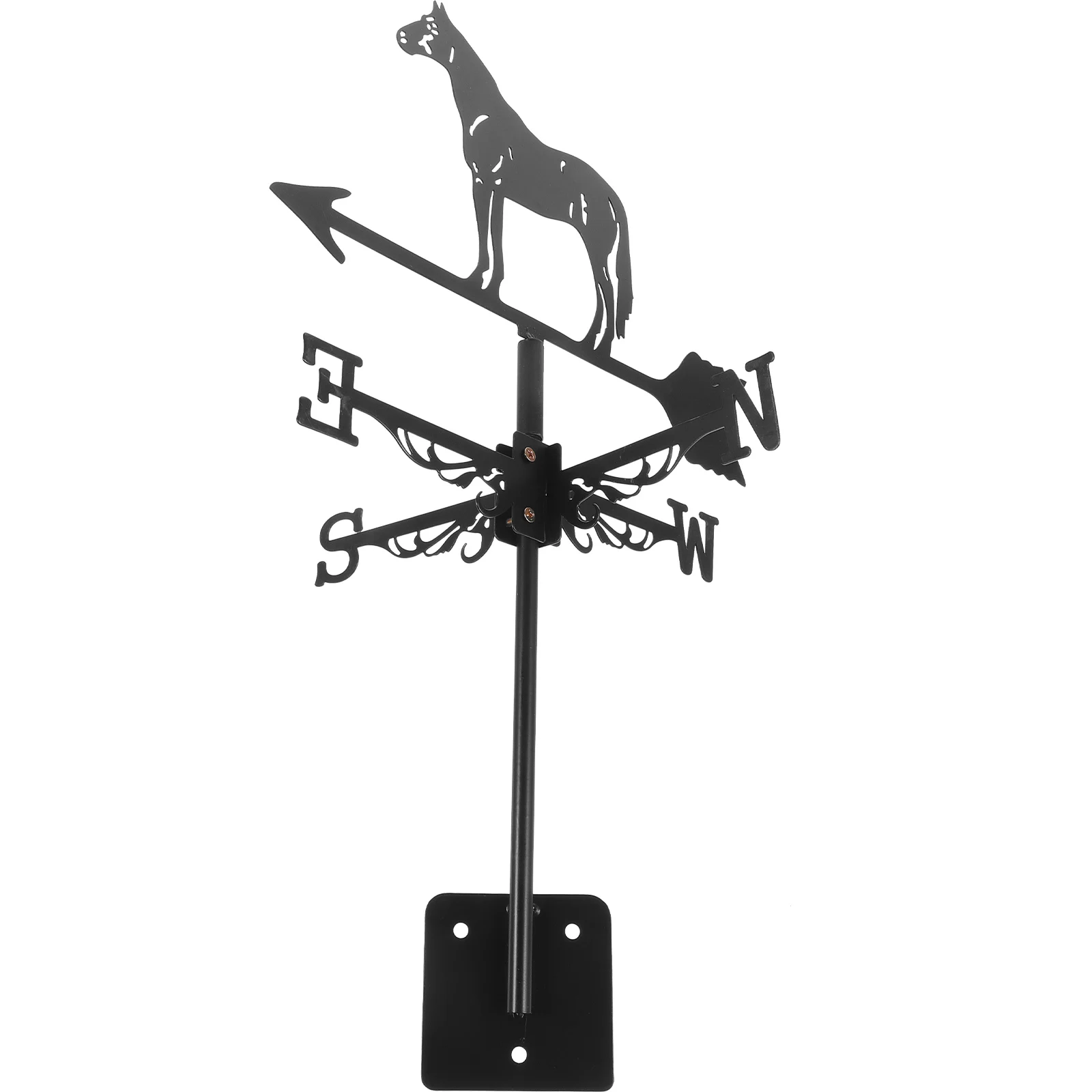 

1 set 1 Set Iron Weather Vane Wind Direction Indicator For Garden Yard Patio Roof Outdoor Decor Ground Insert Metal Stake