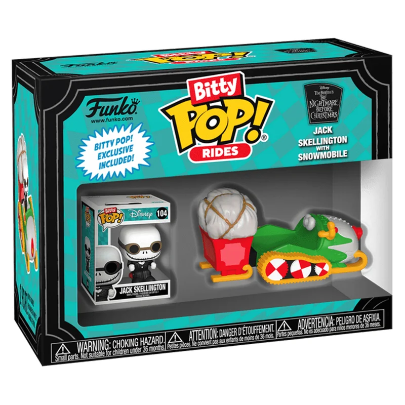 Funko POP Original - Disney Pesadilla Antes de Navidad Jack Skellington con muñeco coleccionable de moto de nieve Regalo perfecto