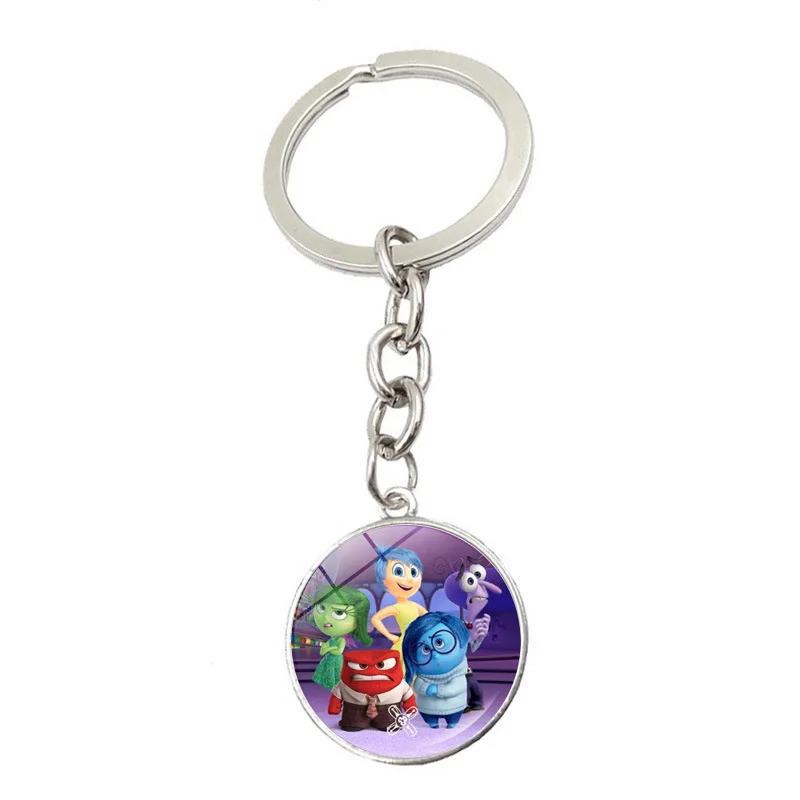 Disney Inside Out 2 Cartoon Bibelot Bag Pendant Key Rings, Joyy, Anger, Charm Accessory, Glass Gifts for Kids, 20, ness, New