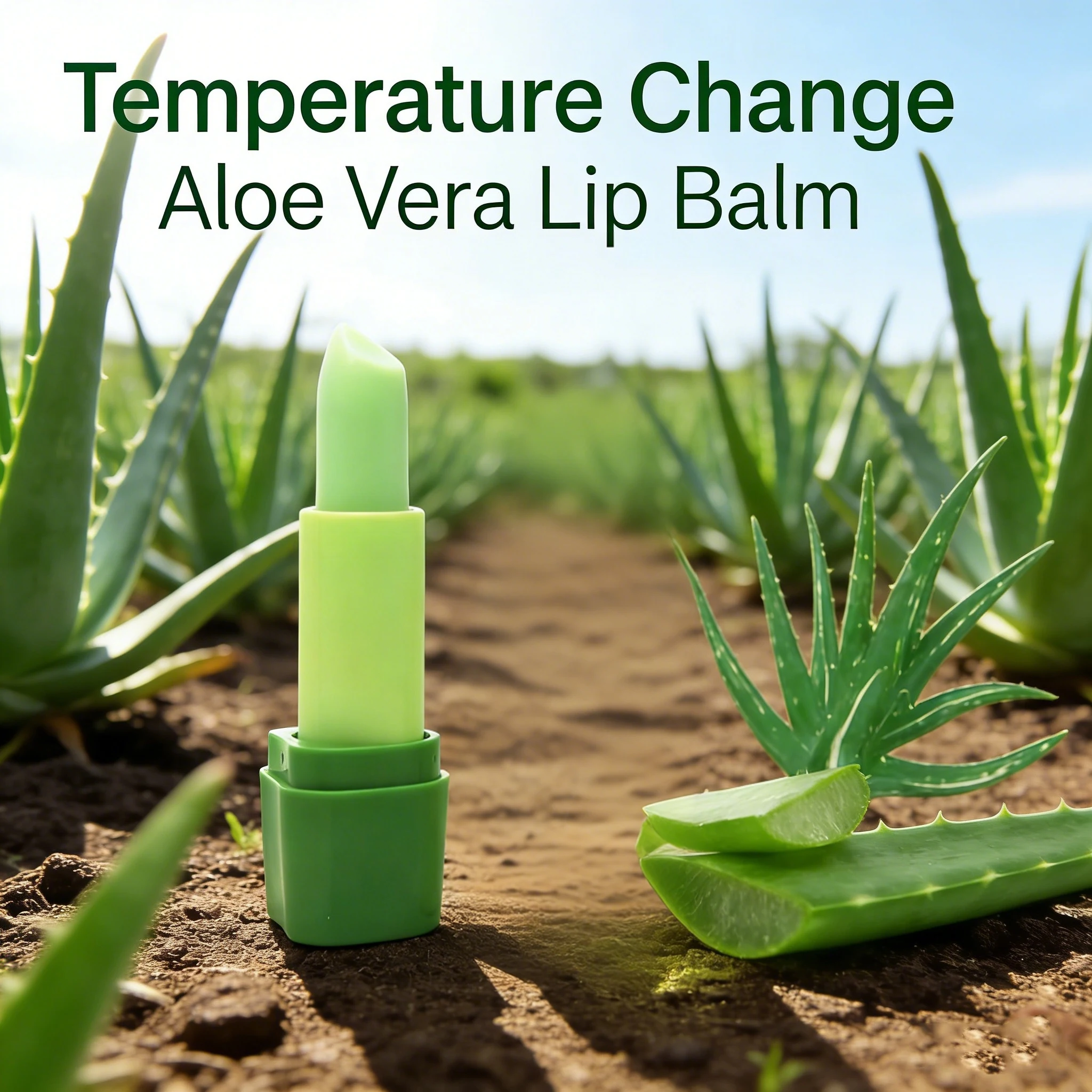 Aloe Vera Lip Balm, Hydrating And Moisturizing, Keeps Your Lips Plump And Attractive, an Ideal Autumn And Winter Gift for Girls