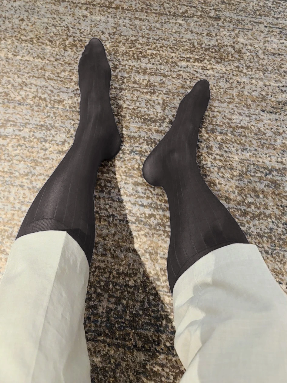 Sheer Vertical Striped Dress S - Men'S Shoes For Crews recension och pris